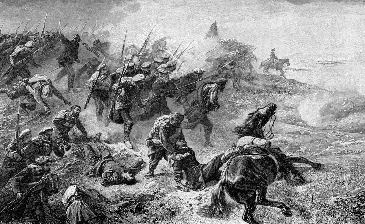 Attack of Basque Carlists during the revolt of 1872-1876, 1902 by Unbekannt