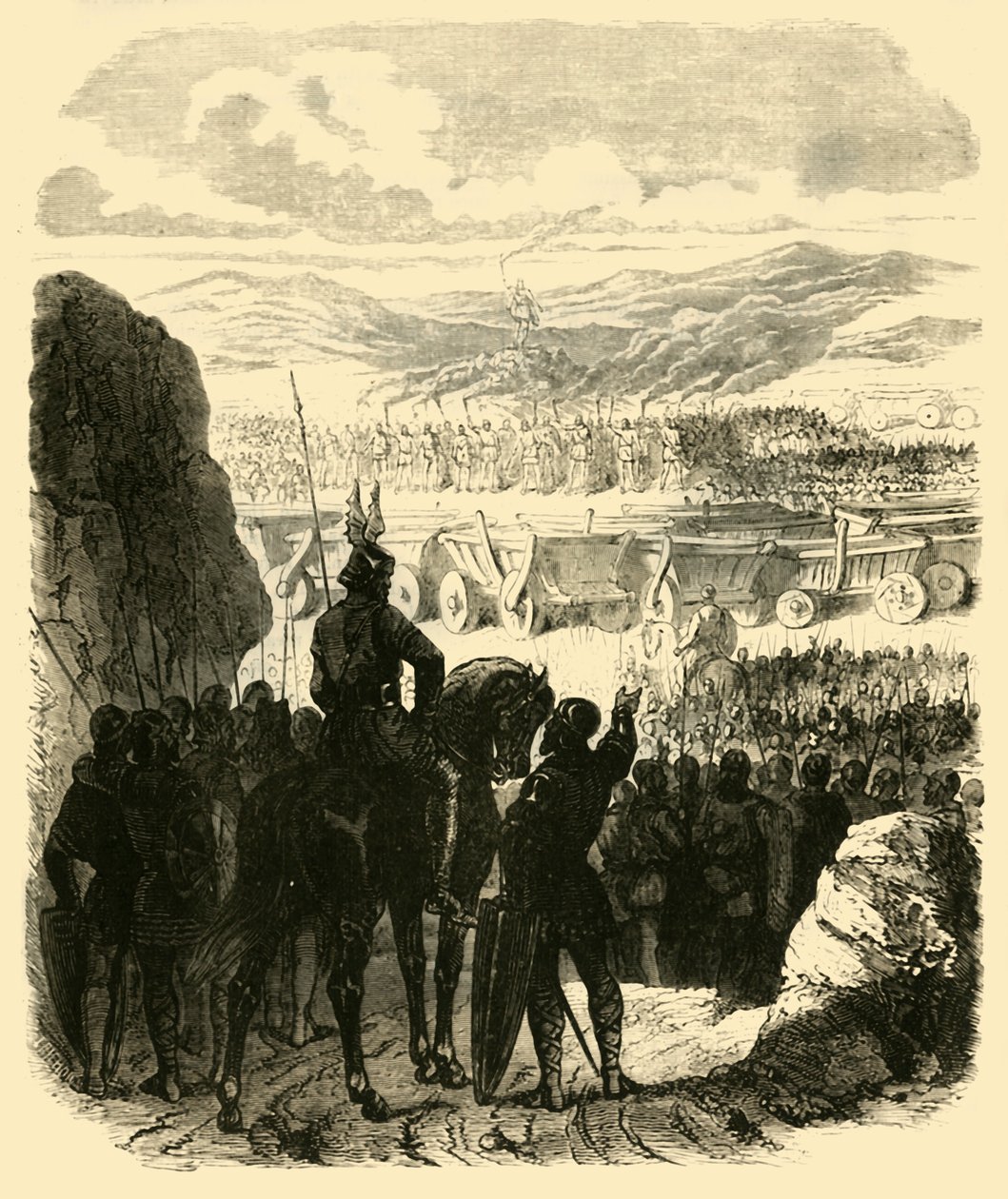Attila on the Pyre, after His Defeat by Aetius, 453AD, 1890 by Unbekannt