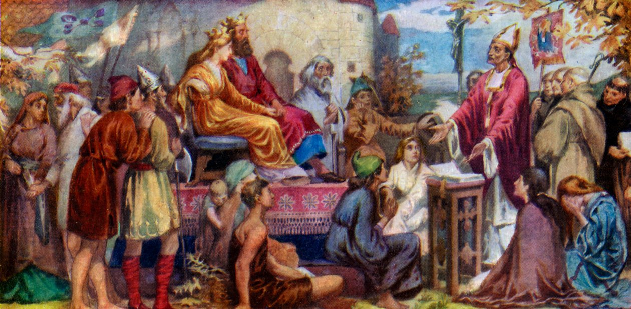 Augustine Preaching to Ethelbert and Bertha by Unbekannt