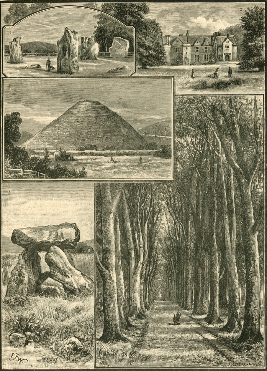 Avebury. Littlecote. Silbury. Devils Den. Grand Avenue. by Unbekannt