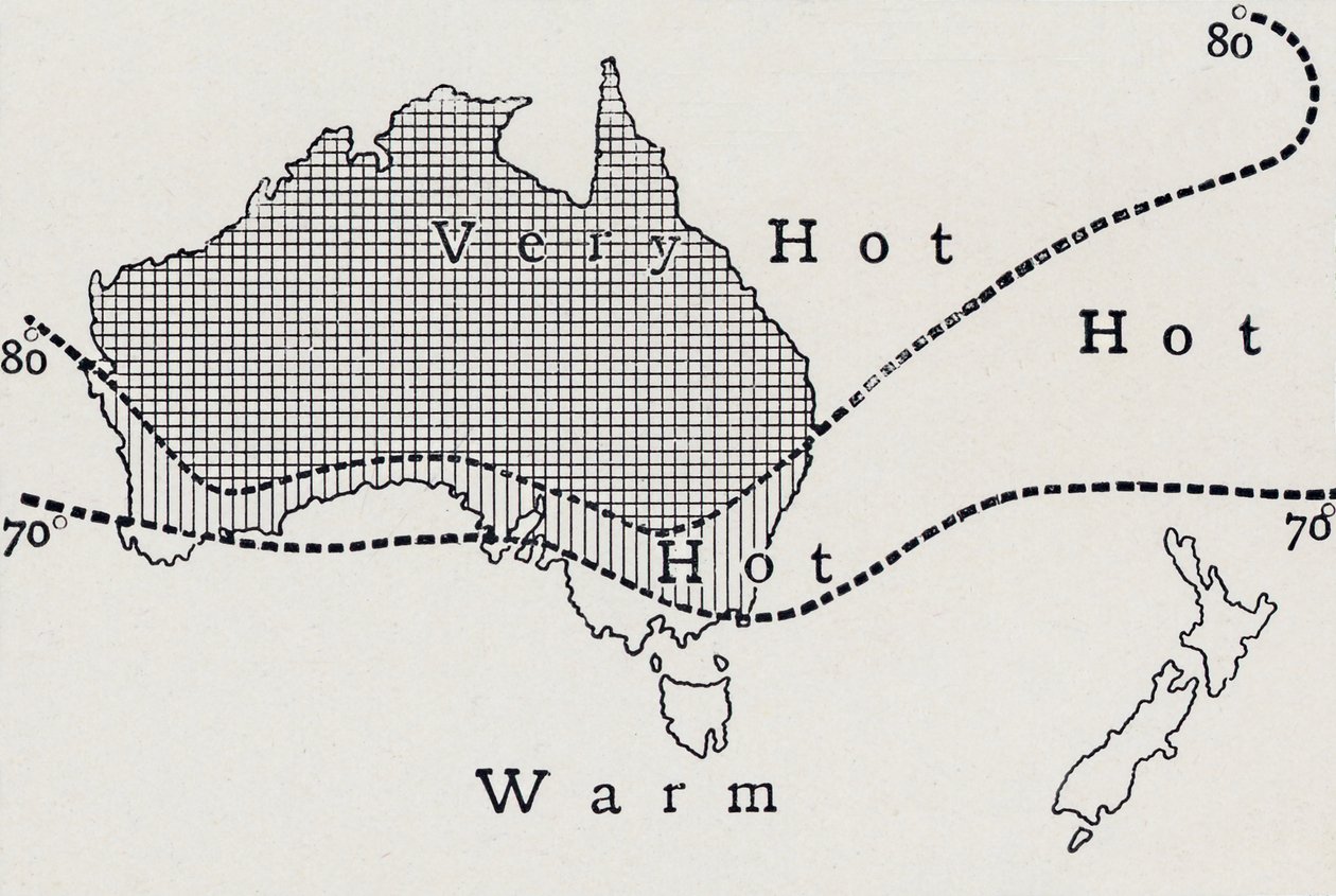 Average January Temperature, 1923 by Unbekannt