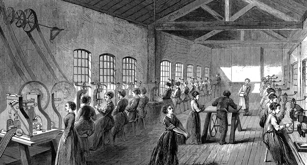 Baker and Finnemores Pen Factory, St Pauls Square, Birmingham, England, 1870 by Unbekannt