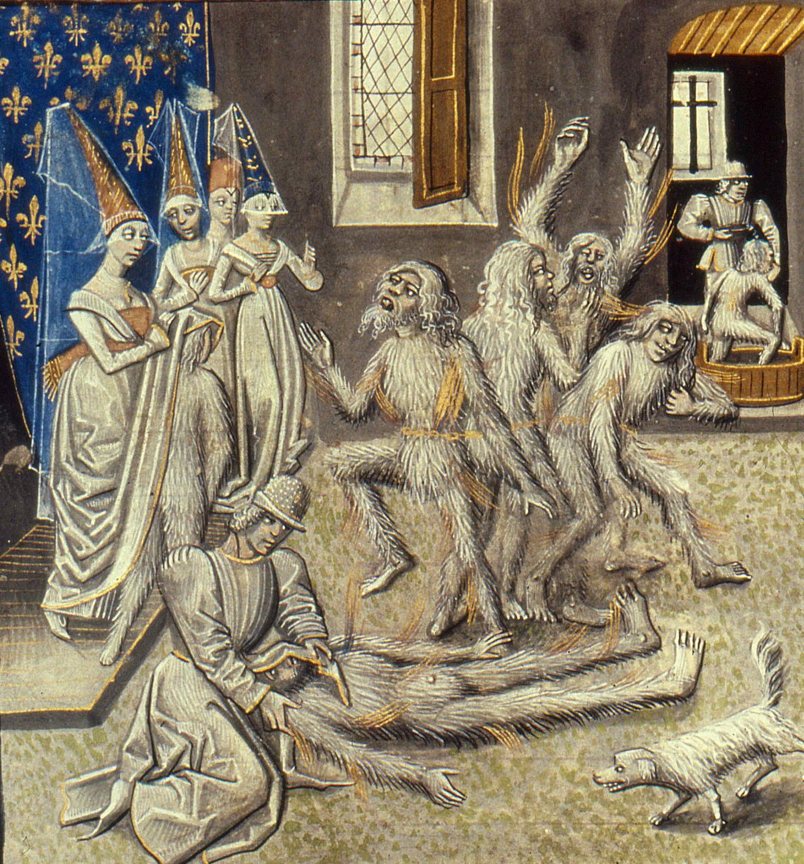 Bal des Ardents Miniature from the Grandes Chroniques de France by Jean Froissart, 15th century by Unbekannt