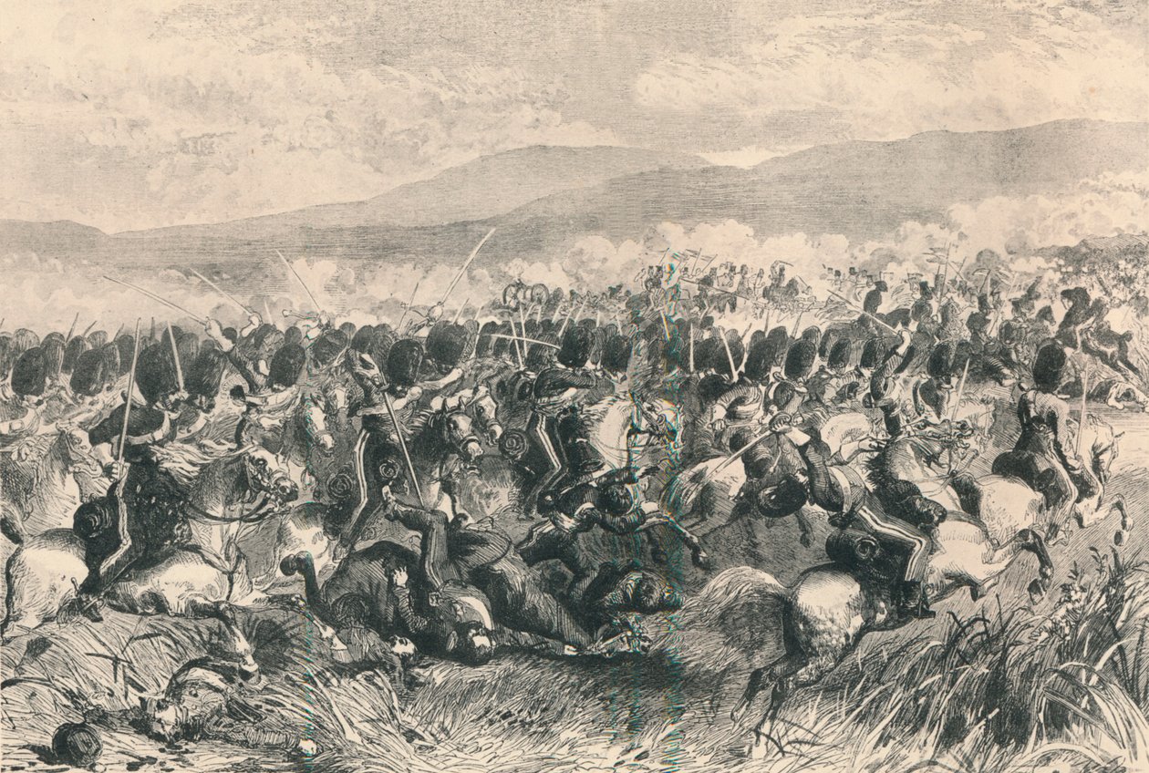Balaclava, 25th October 1854. The Charge of the Scots Greys, 1884 by Unbekannt