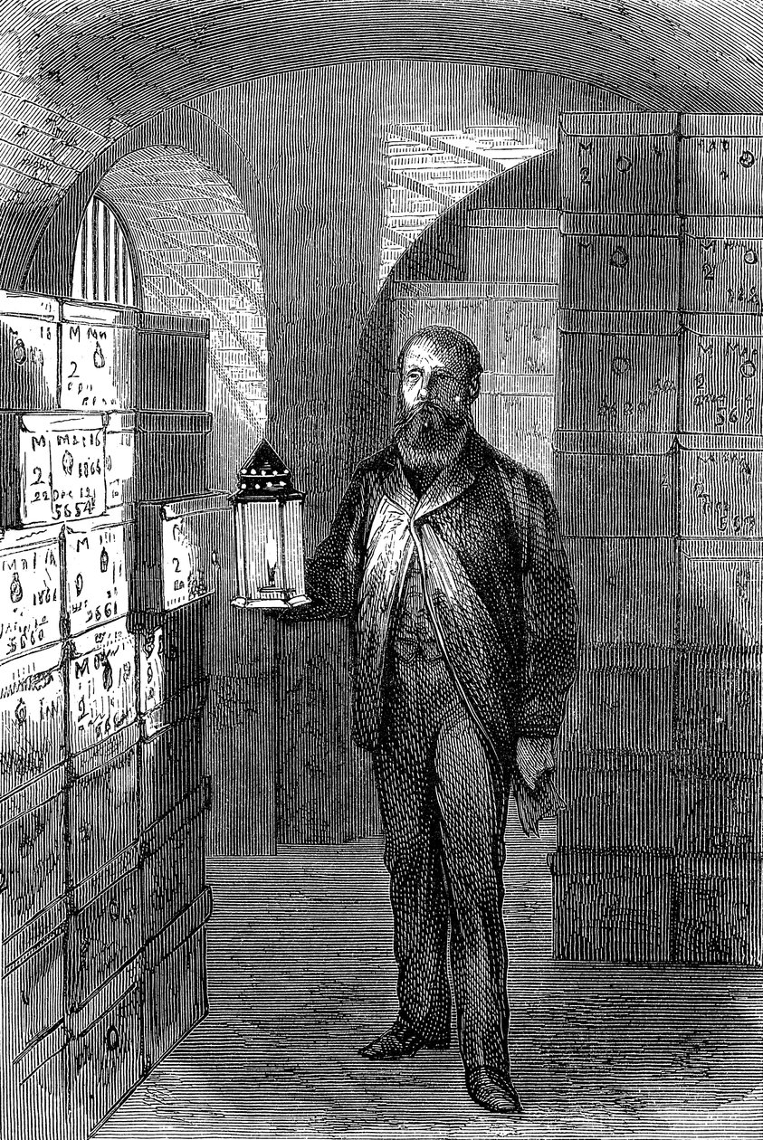 Banknote Store in the Vaults of the Bank of England by Unbekannt