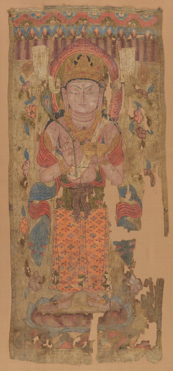 Banner with Bodhisattva, possibly Mahamayuri, 9th-10th century by Unbekannt