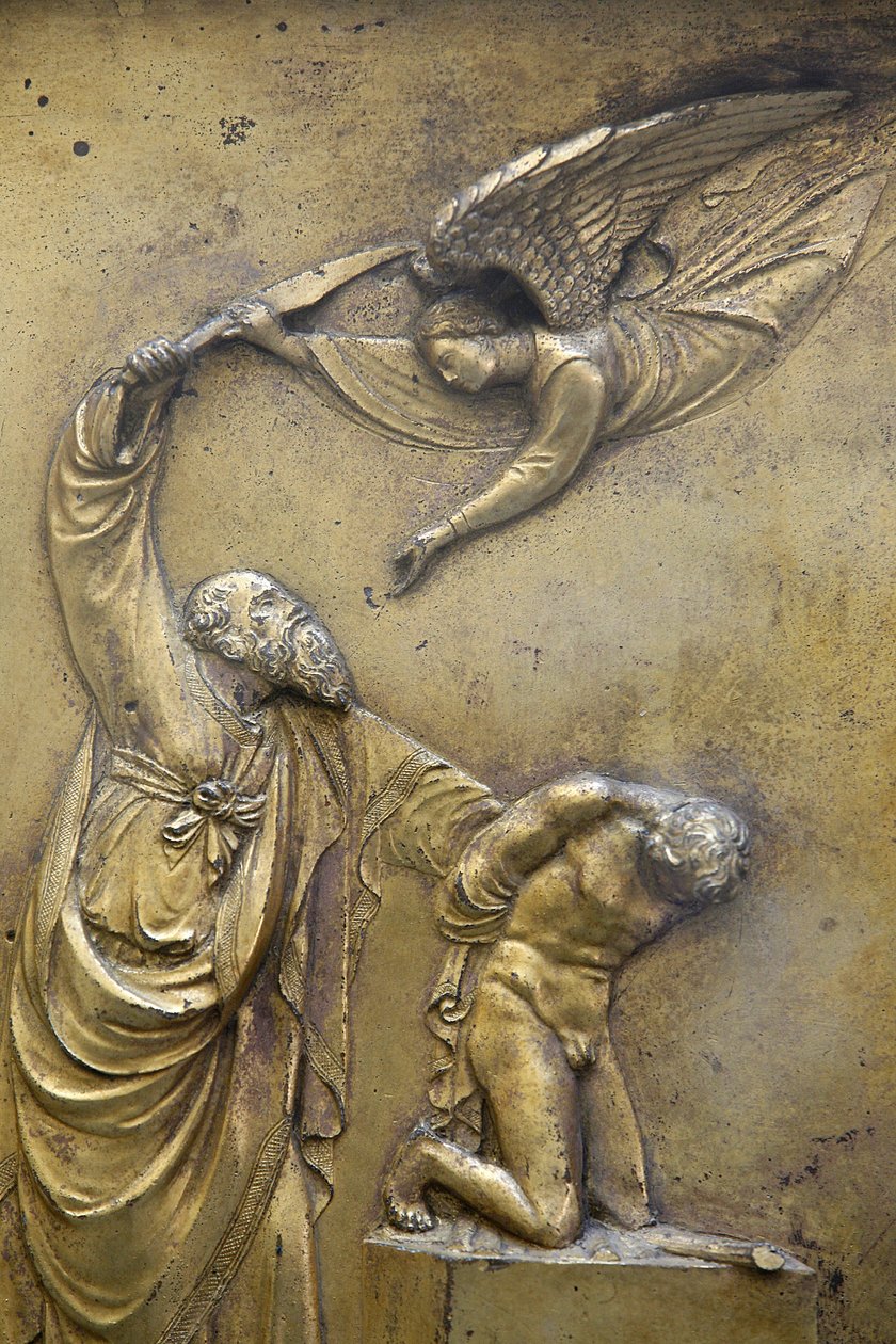 Baptistry of San Giovanni. Gate of Paradise. Abraham sacrificing Isaac, Florence, Italy by Unbekannt