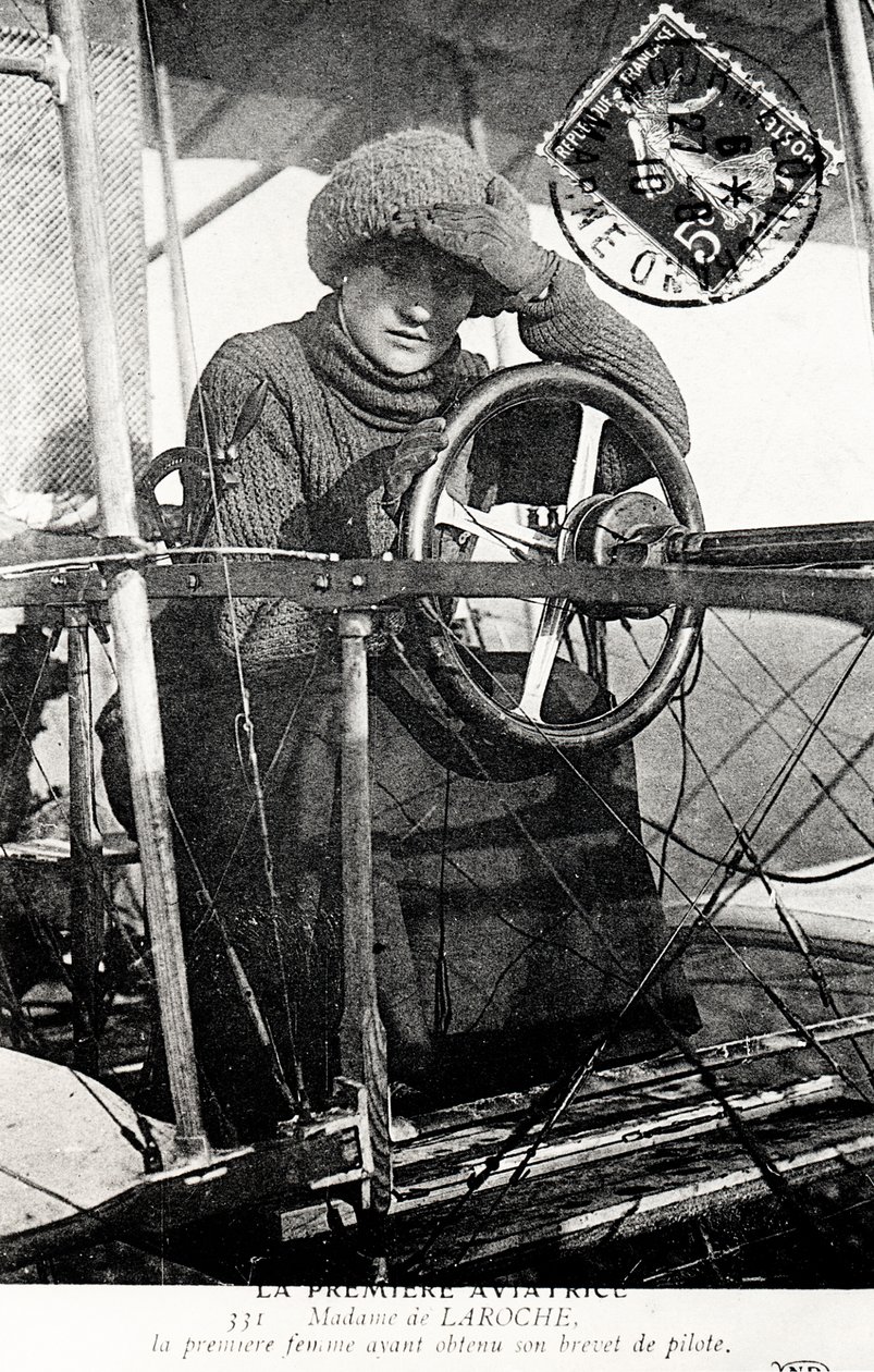 Baroness Raymonde Delaroche, French aviator by Unbekannt