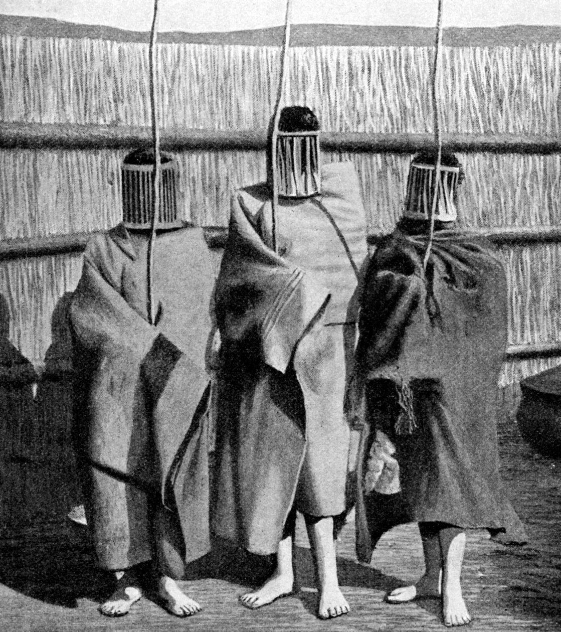Basuto girl brides during a period of initiation into the adult tribal society, Lesotho by Unbekannt