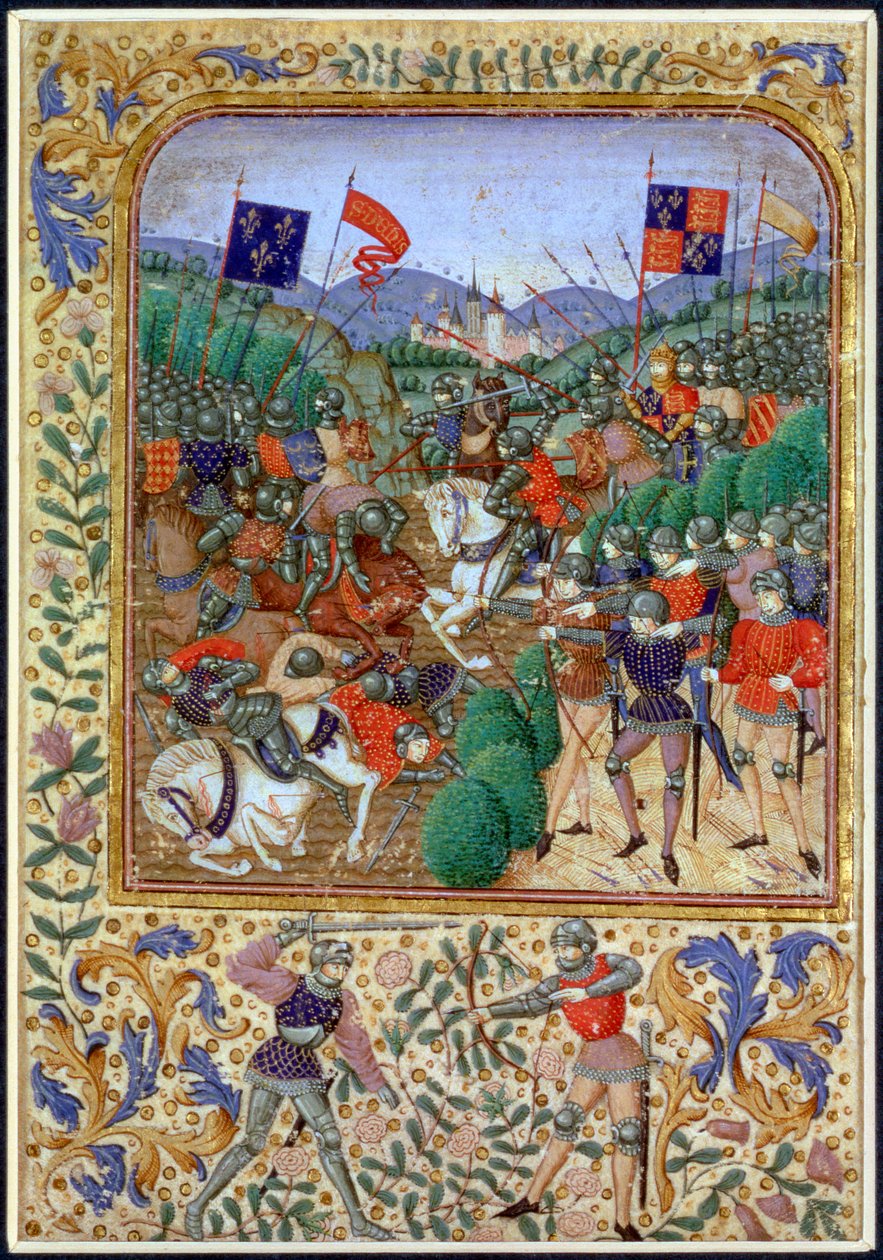 Battle of Agincourt, France by Unbekannt