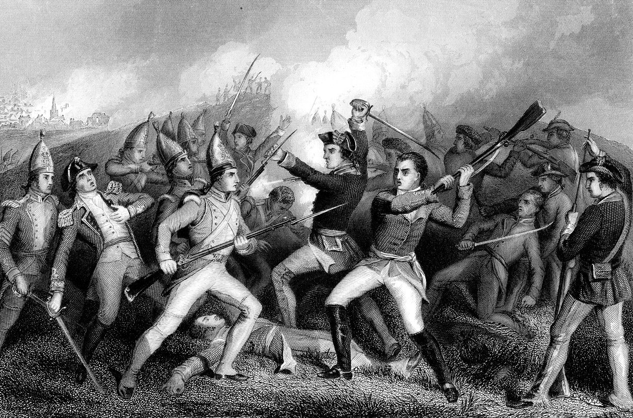 Battle of Bennington, American War of Independence, 16 August 1777 by Unbekannt