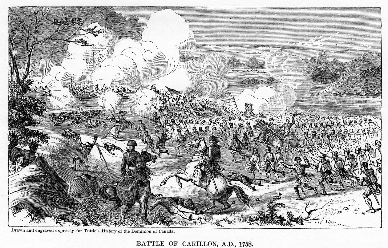 Battle of Carillon, AD 1758 by Unbekannt