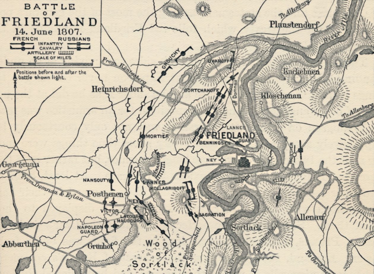 Battle of Friedland, 14 June 1807, 1896 by Unbekannt