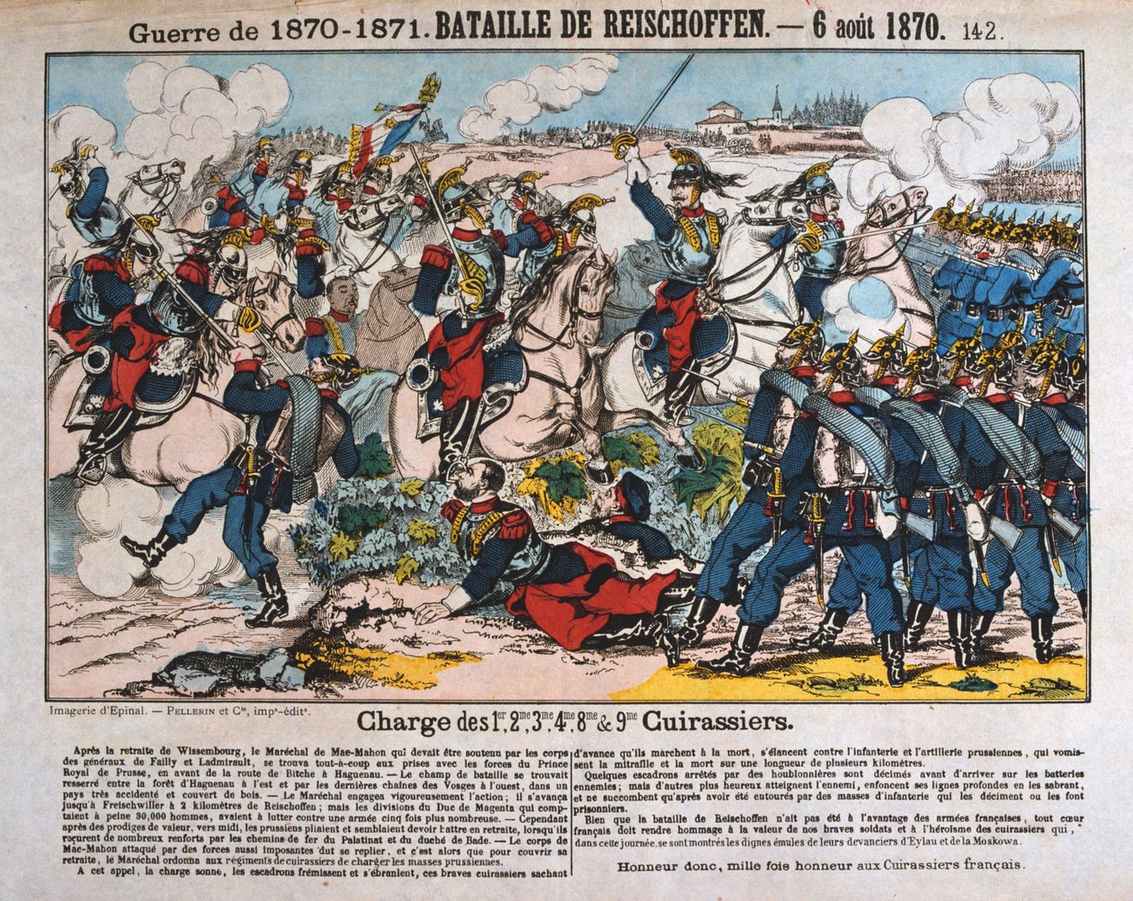 Battle of Reichshoffen, Franco-Prussian War, 6th August 1870 by Unbekannt