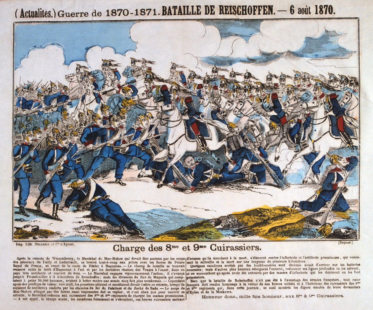Battle of Reichshoffen, Franco-Prussian war, 6th August 1870 by Unbekannt