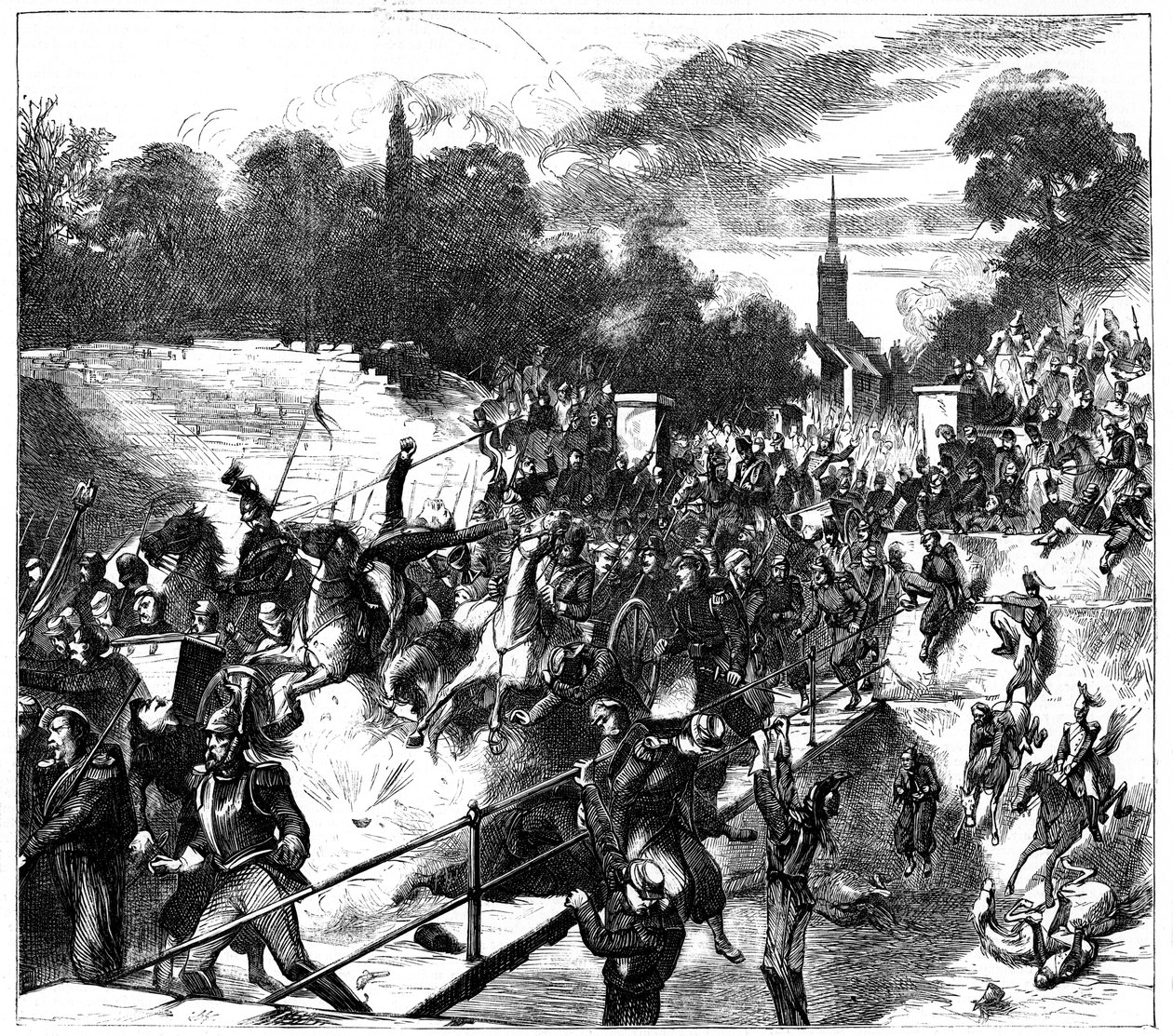 Battle of Sedan, France, Franco-Prussian War, 1 September 1870 c1880 by Unbekannt