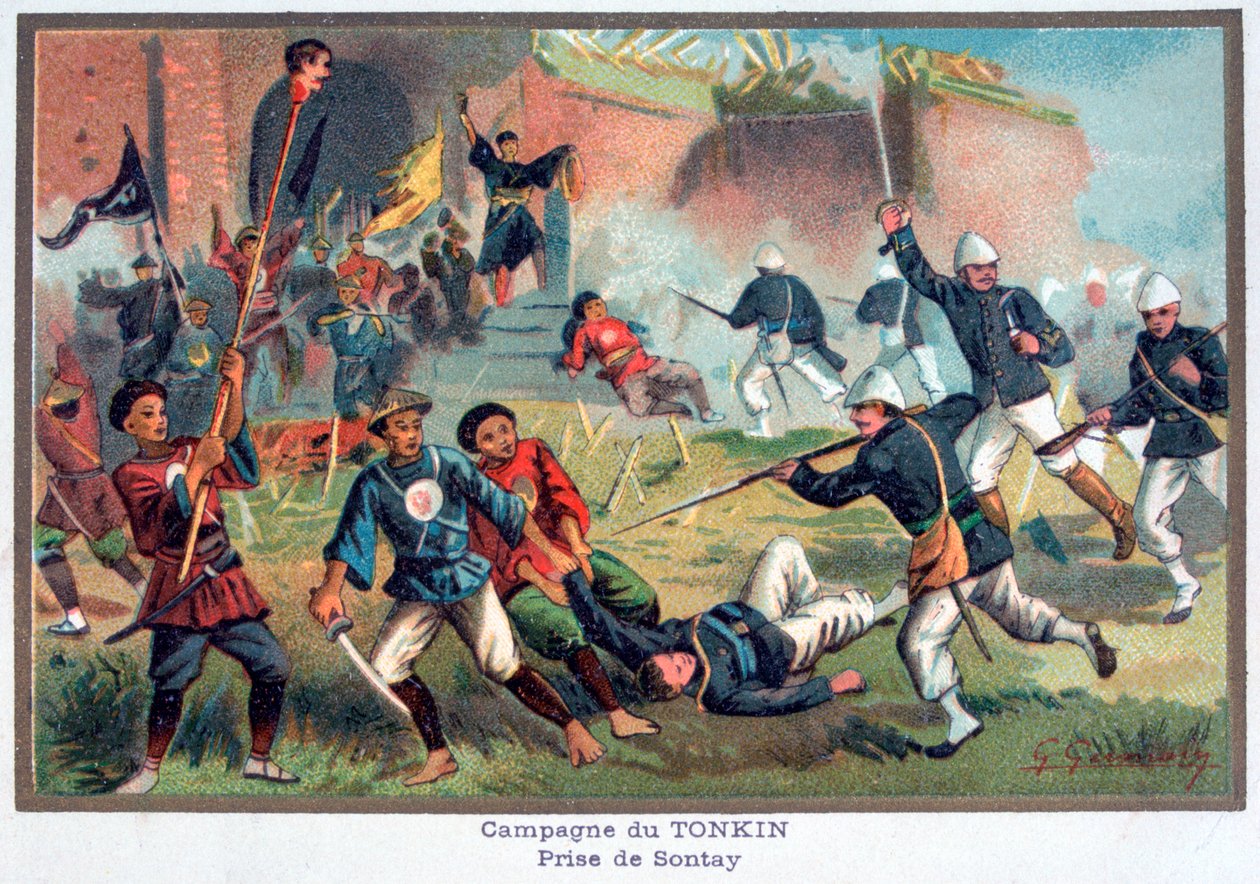 Battle of Tonkin, Franco-Chinese War, 20th century by Unbekannt