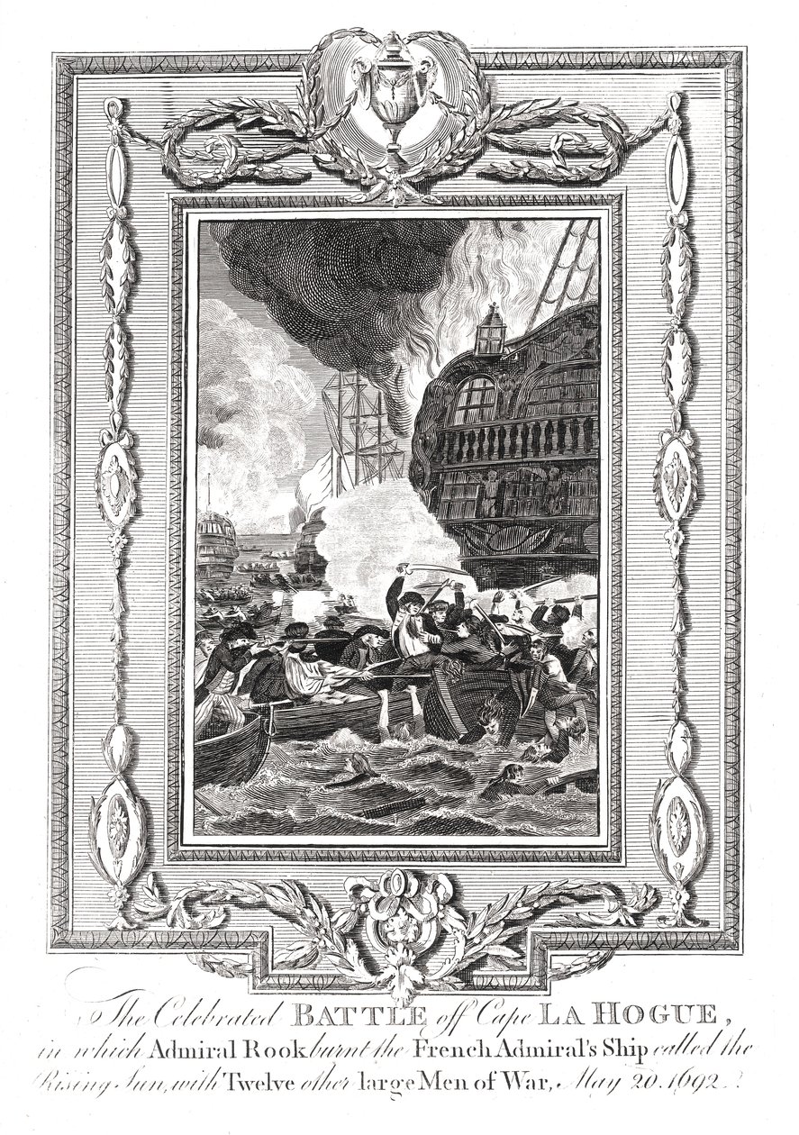 Battle off Cape LaHogue, 1692 by Unbekannt