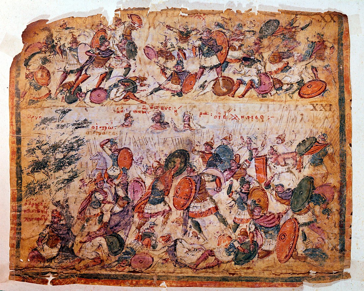 Battle scene from Homer