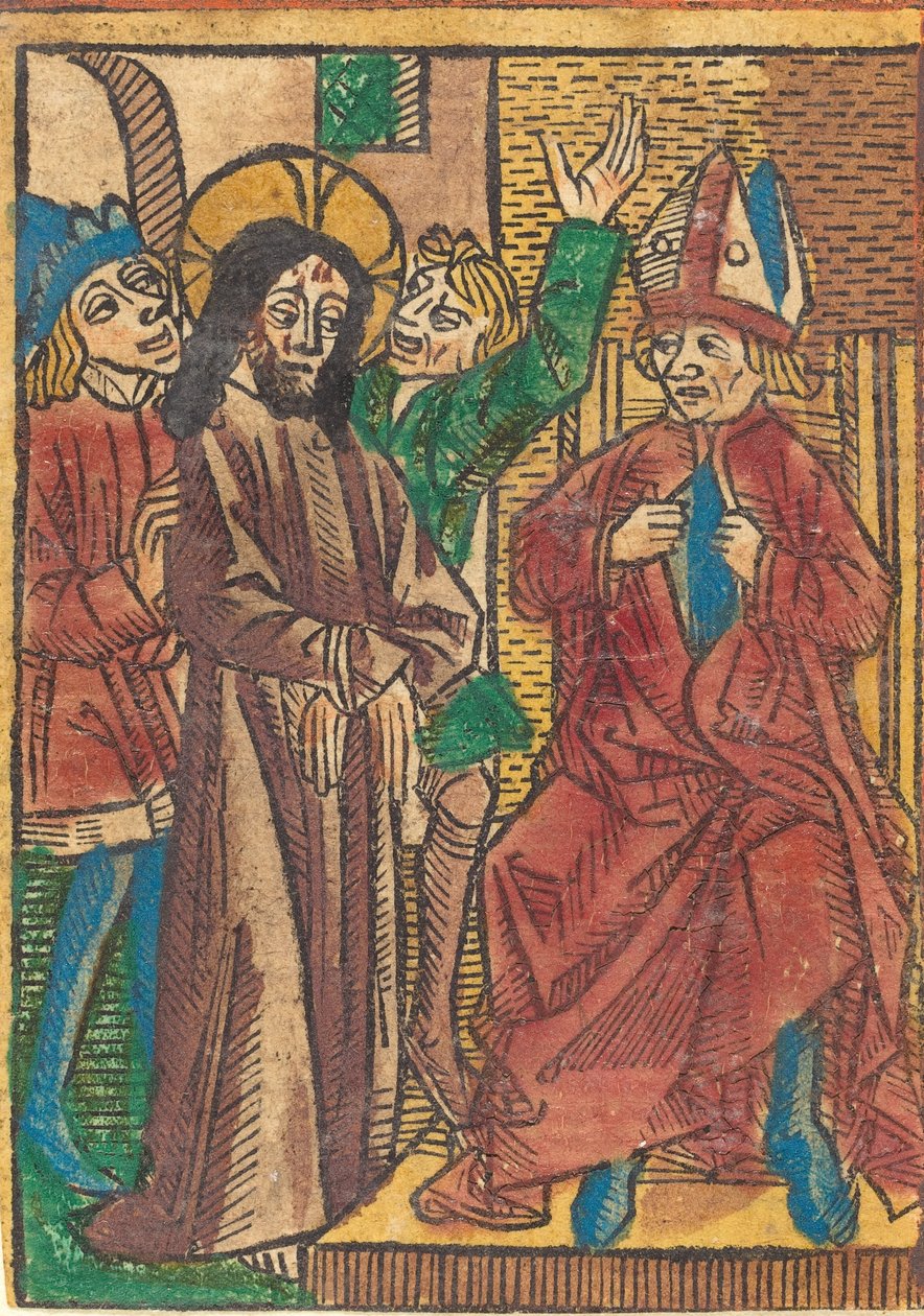 Before Caiaphas by Unbekannt