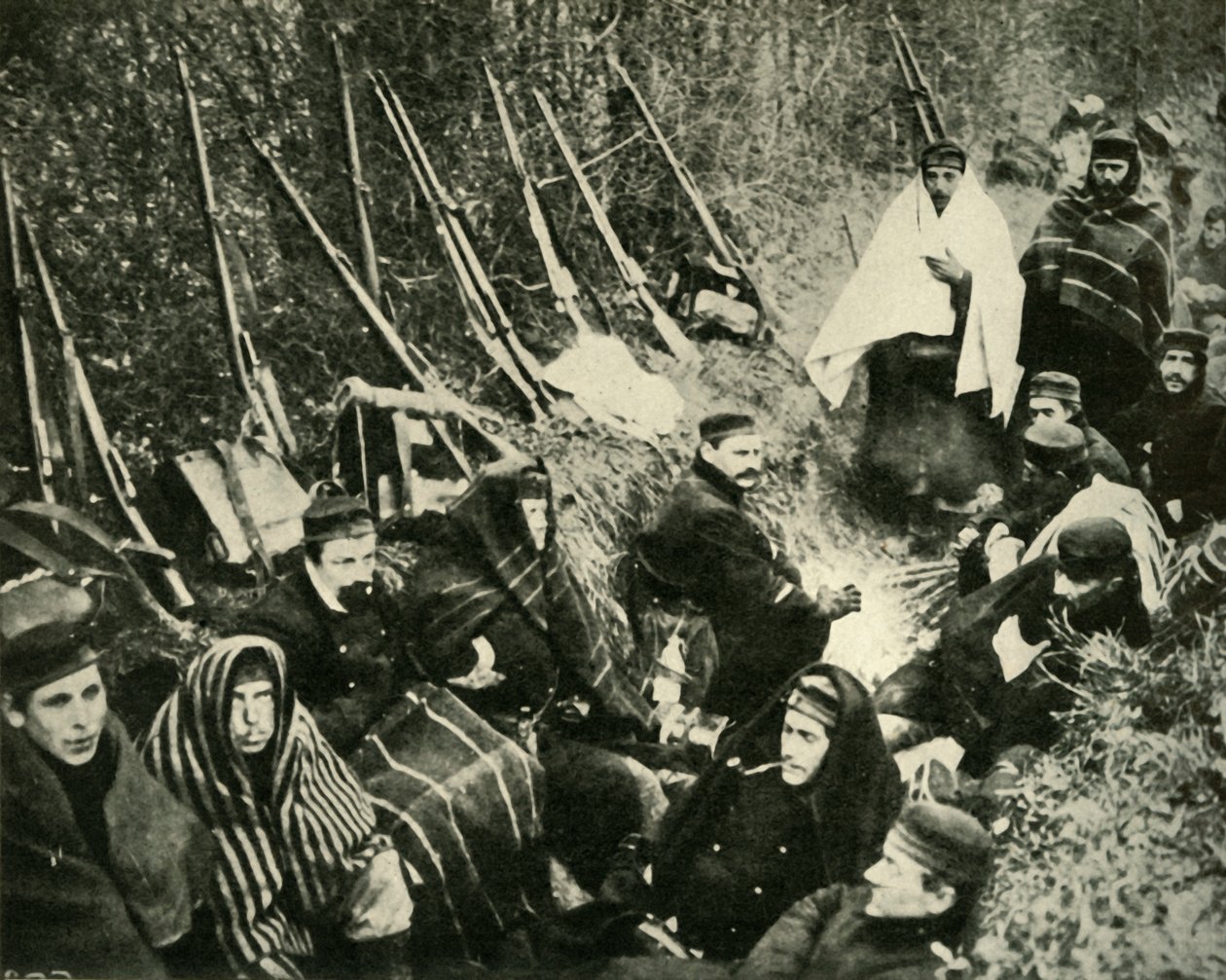Belgian Soldiers in the Trenches, First World War, 1914, c. 1920 by Unbekannt