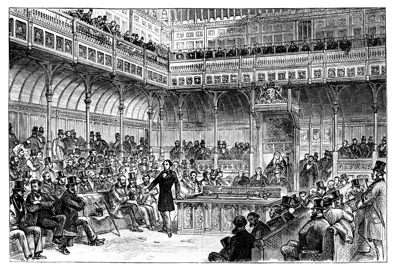 Benjamin Disraeli Introducing His Reform Bill in the House of Commons, c1867 by Unbekannt