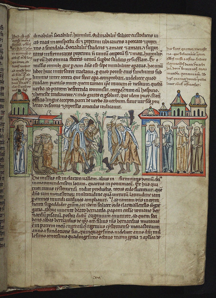 Bernard of Clairvaux Sending Monks to Daughter Houses, Cistercian Monks by Unbekannt