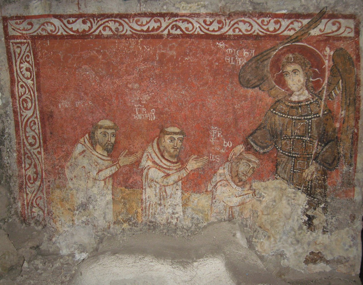 Bernard the Pilgrim and His Followers, Blessed by Saint Michael the Archangel, ca. 950 by Unbekannt