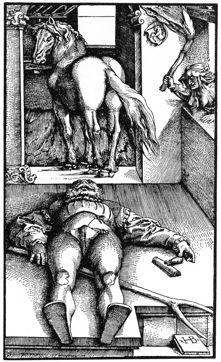Bewitched Groom, Sleeping Groom and a Sorceress by Unbekannt