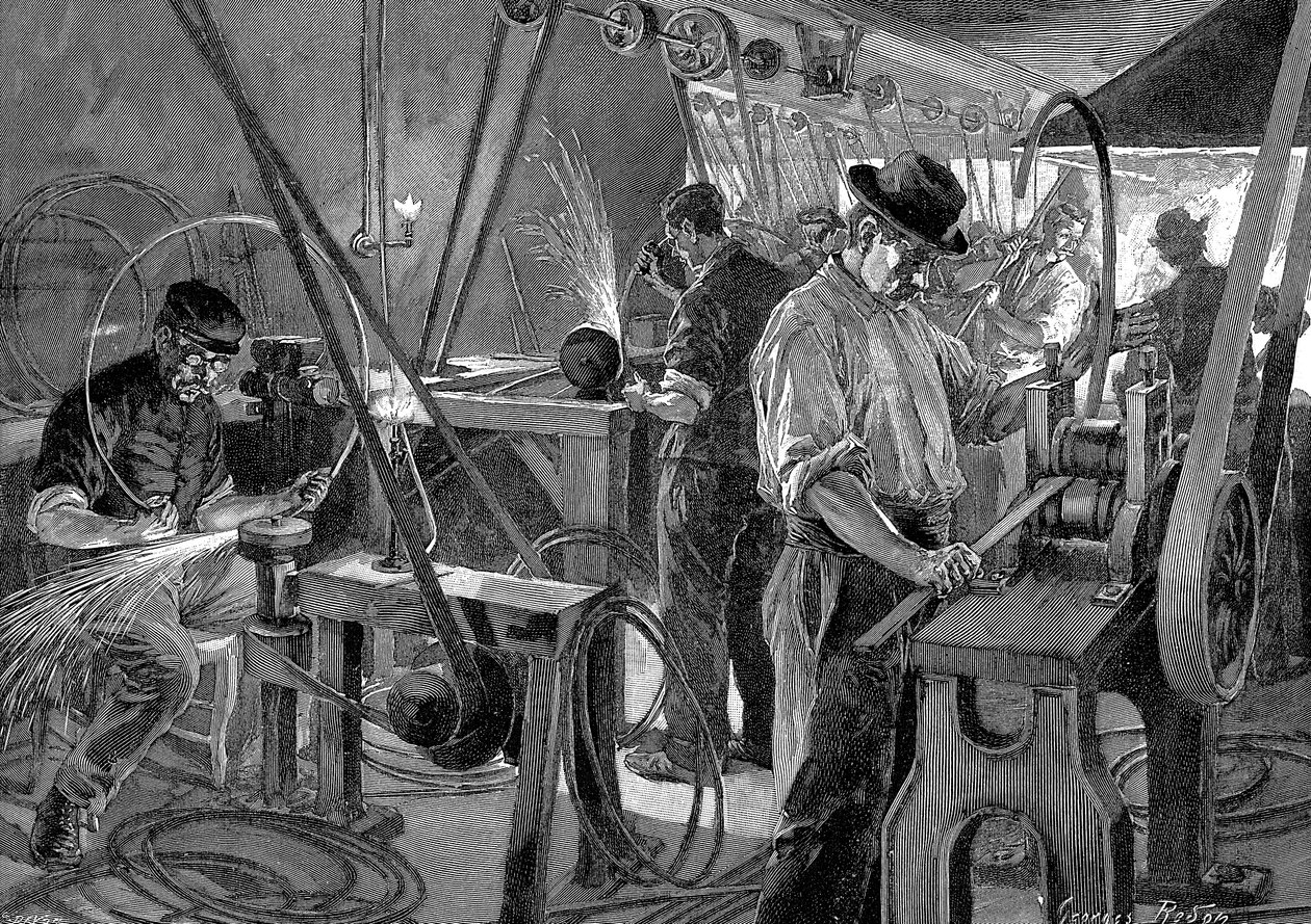 Bicycle manufacture, France by Unbekannt