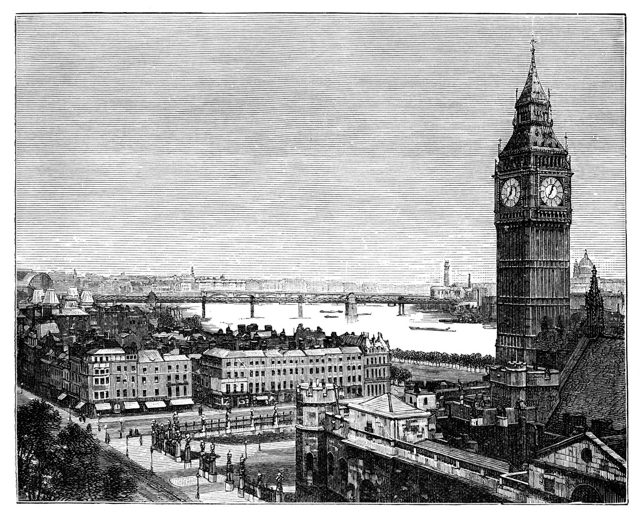 Big Ben and the Houses of Parliament, Westminster, London by Unbekannt