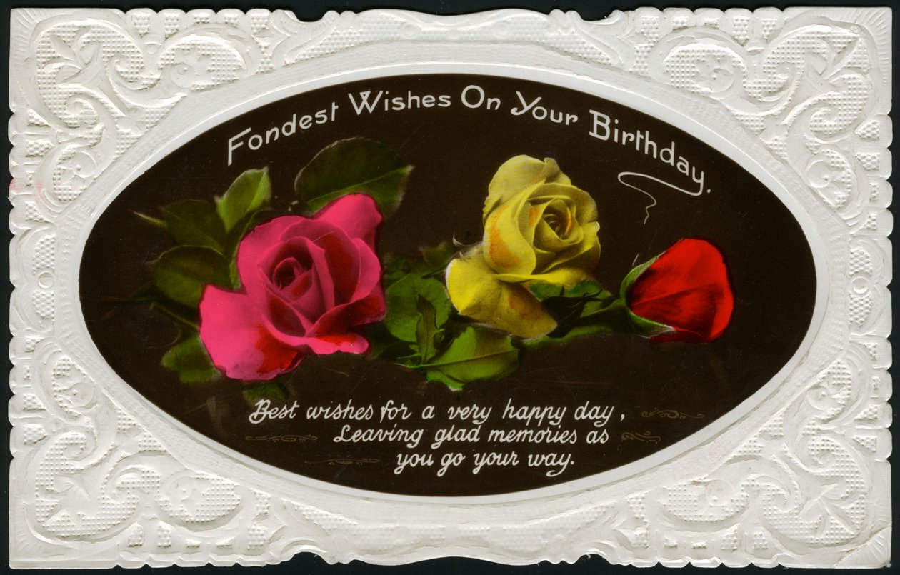 Birthday card, c1900-1939 by Unbekannt