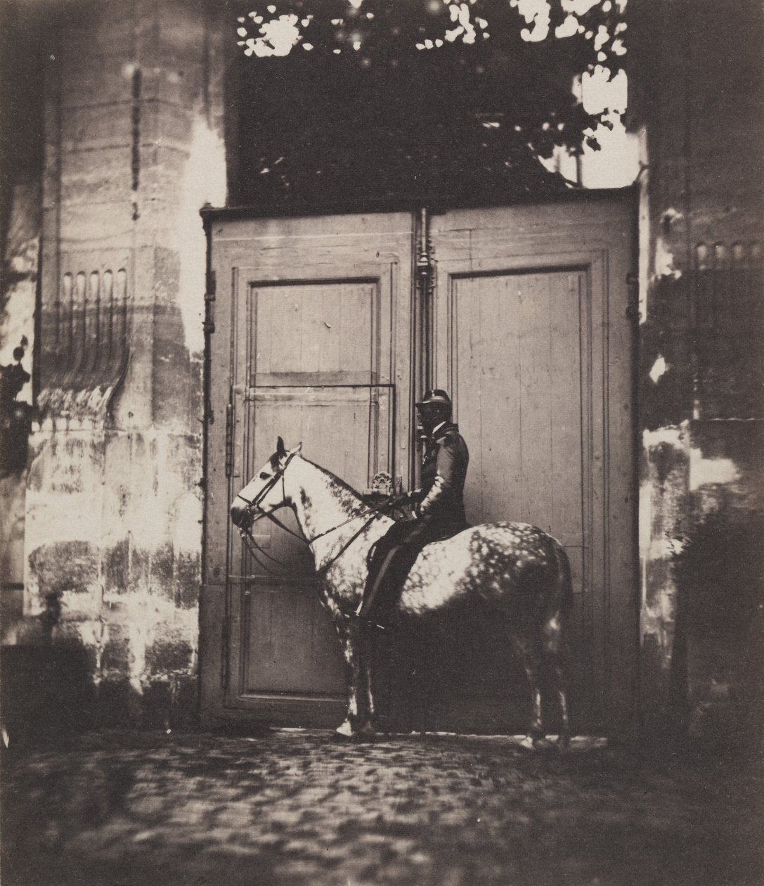 Black Horseman in Front of a Doorway by Unbekannt