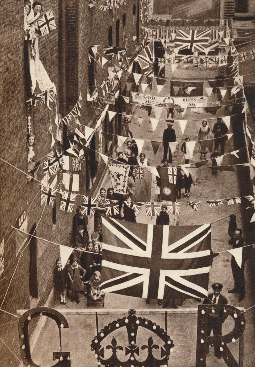 Blackfriars, London, decorated for King George VI