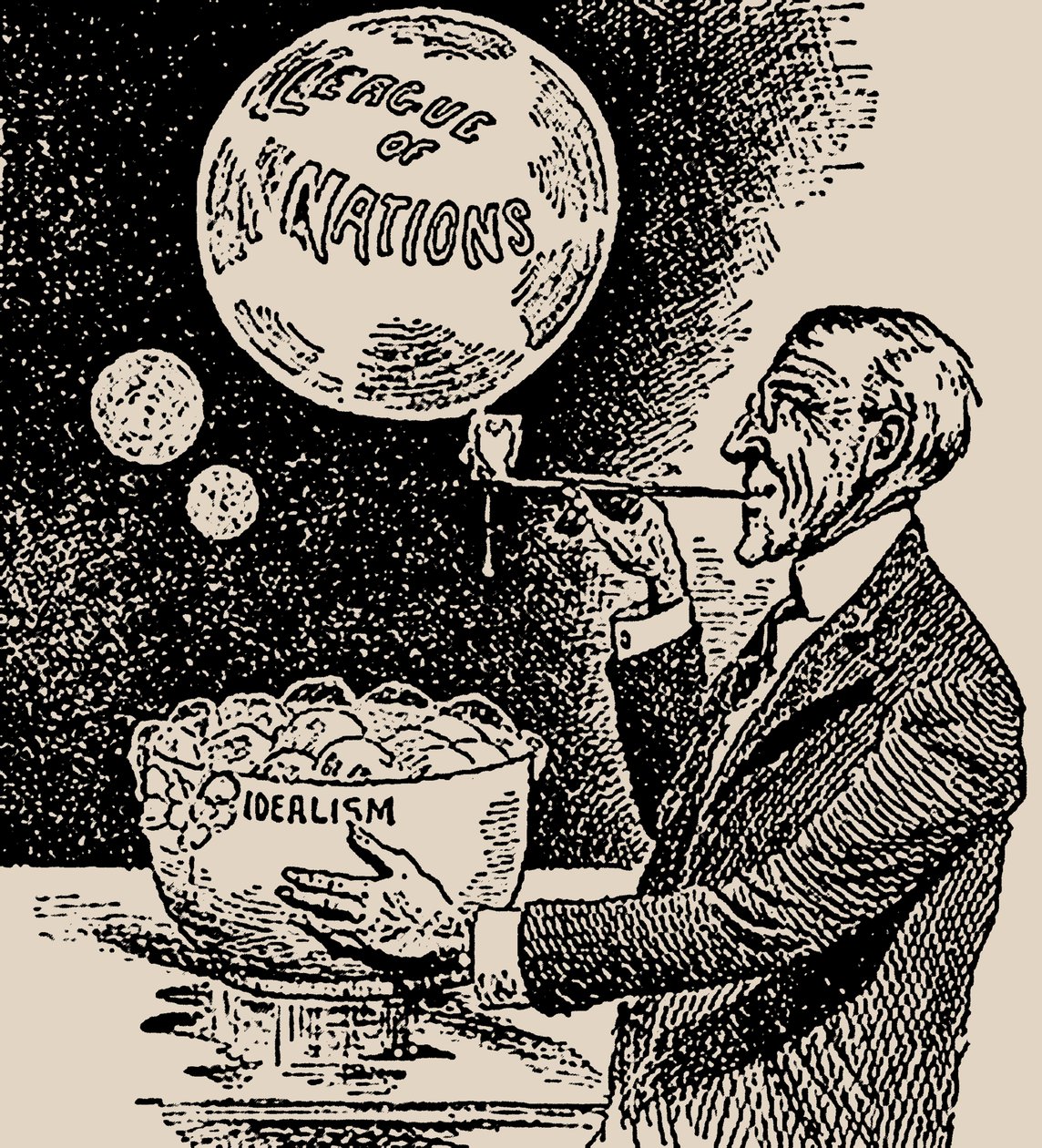 Blowing Bubbles. Woodrow Wilson and the League of Nations by Unbekannt