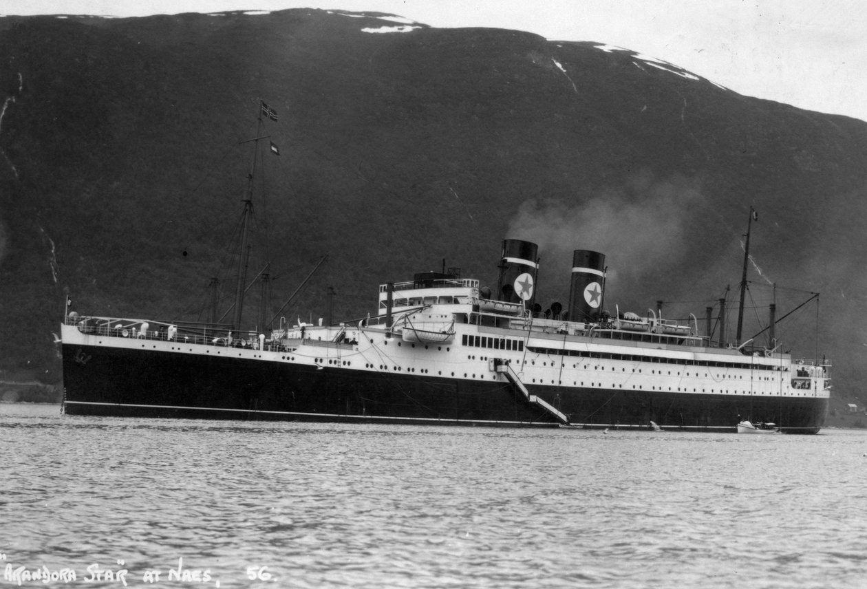 Blue Star Line cruise ship SS Arandora Star, Norway by Unbekannt