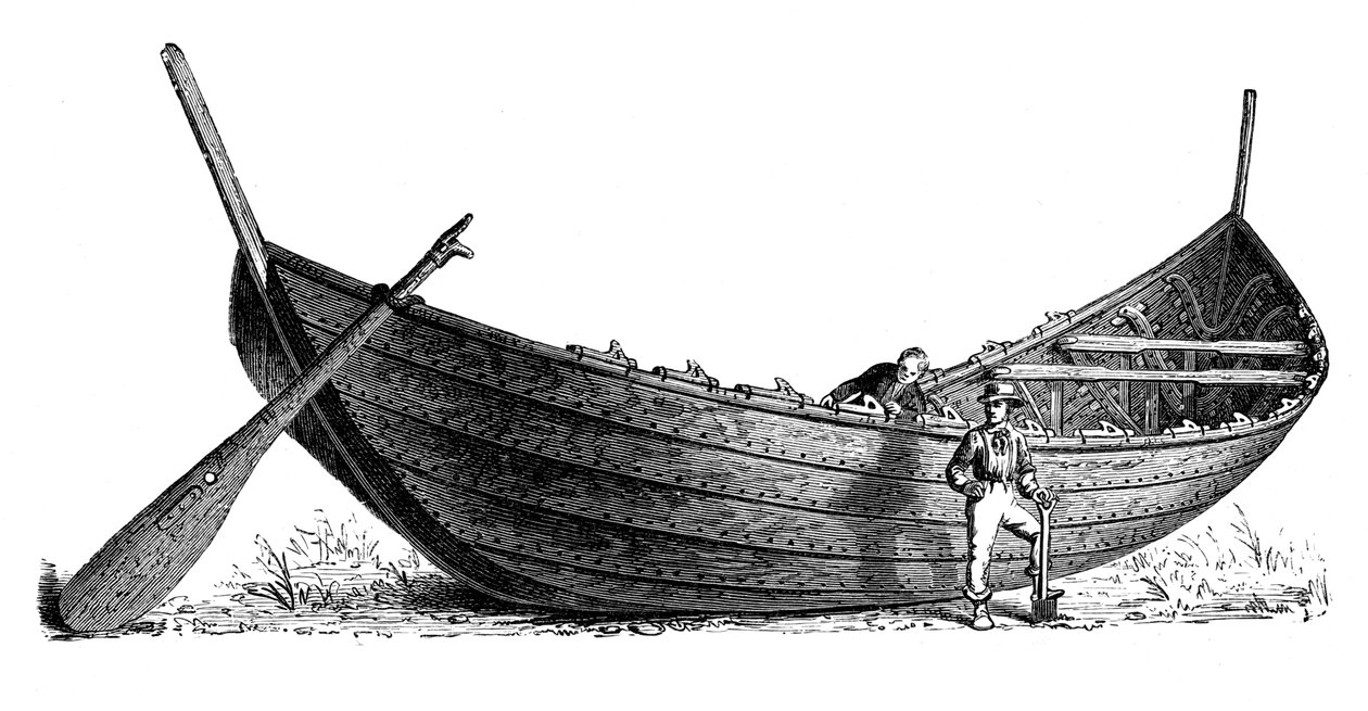 Boat for Fourteen Pairs of Oars, Found at Nydam, Jutland by Unbekannt