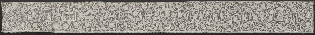 Bobbin Lace Flounce: Punto di Milano, 18th Century by Unbekannt