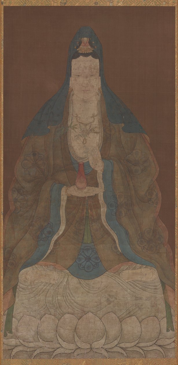 Bodhisattva Avalokiteshvara Guanyin with Vase and Willow Twig by Unbekannt