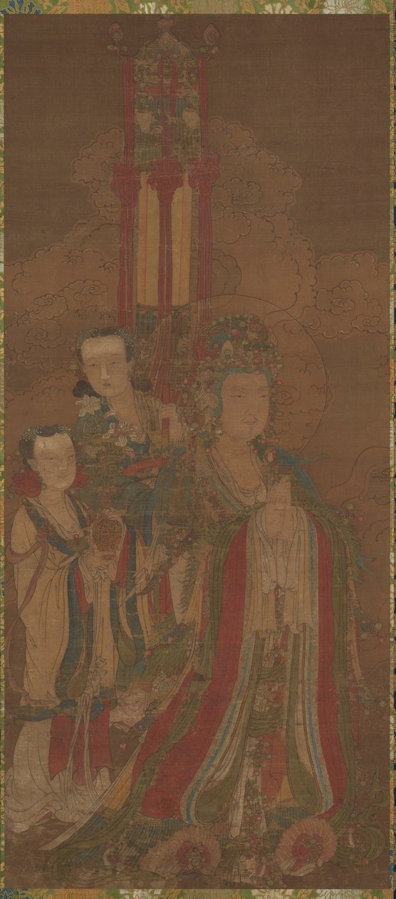 Bodhisattva and Attendants by Unbekannt