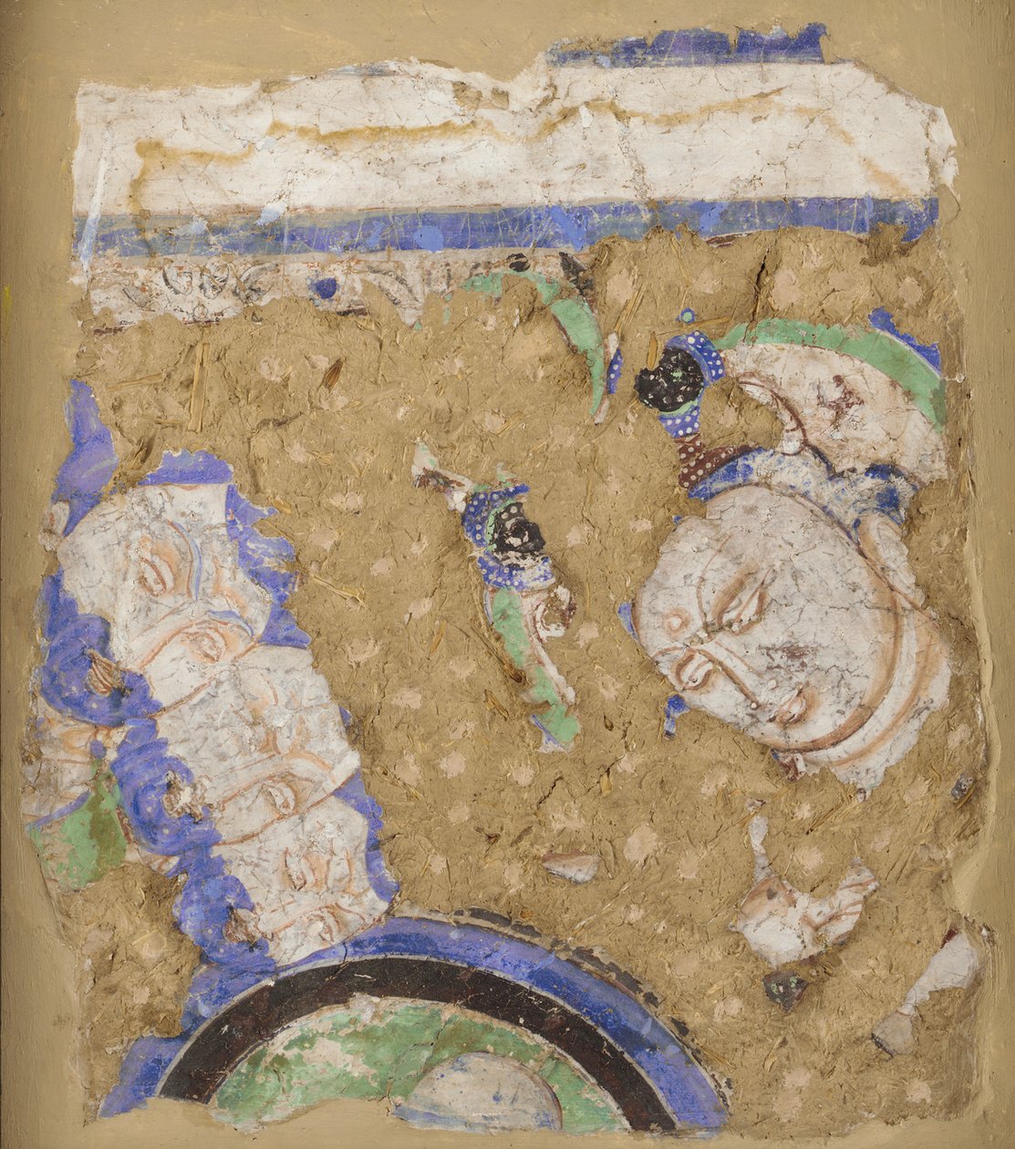 Bodhisattvas and Monks, from Cave 224 by Unbekannt
