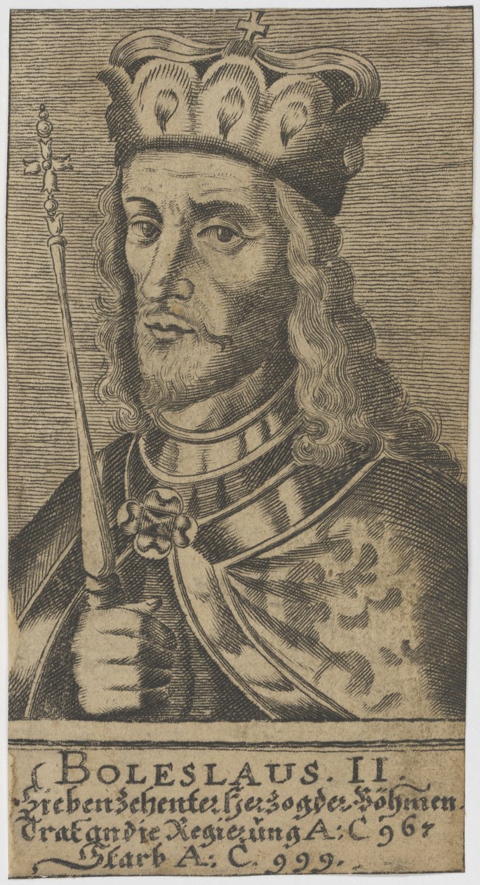 Boleslaus II the Pious, Duke of Bohemia by Unbekannt