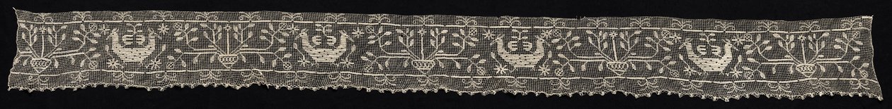 Border with Double-Headed Birds and Vases with Vines and Flowers, 19th century by Unbekannt