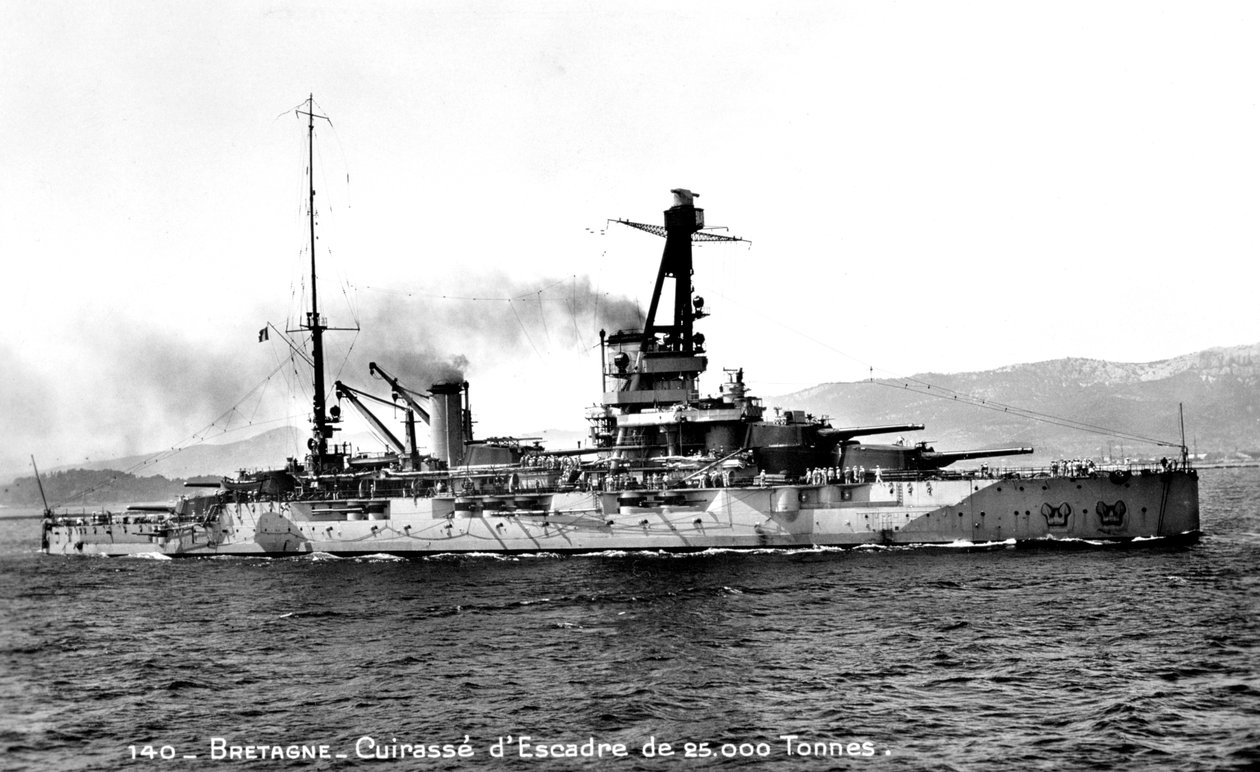 Bretagne French Dreadnought of 25,000 Tons by Unbekannt
