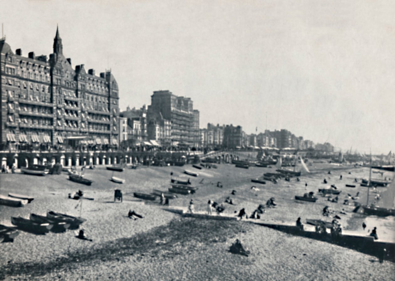 Brighton - The Hotel Métropole and Beach, 1895 by Unbekannt