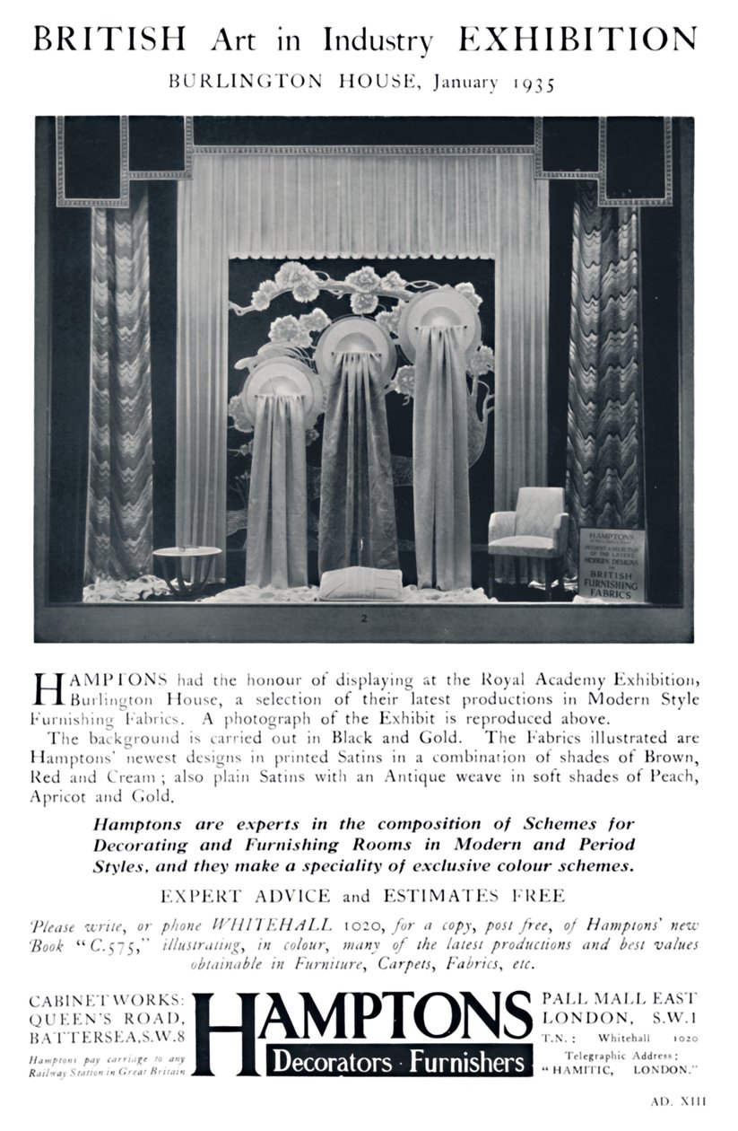British Art in Industry Exhibition - Burlington House, January, 1935 by Unbekannt