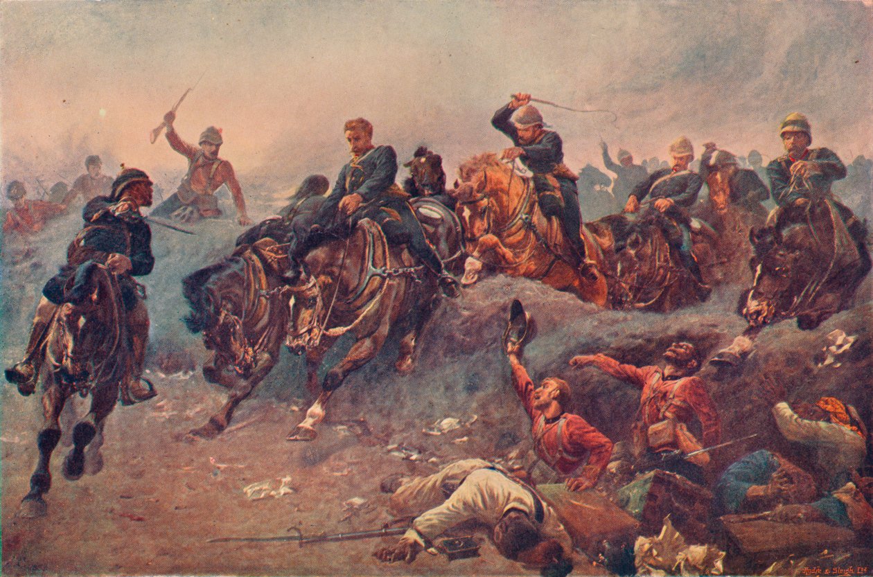 British Artillery Entering the Enemy