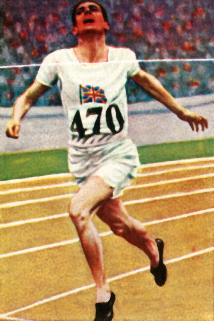 British athlete Douglas Lowe winning the 800 metres in Athletics, 1928 by Unbekannt