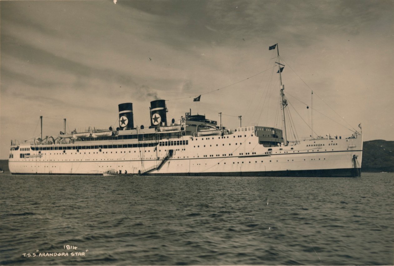 British passenger ship SS Arandora Star of the Blue Star Line by Unbekannt