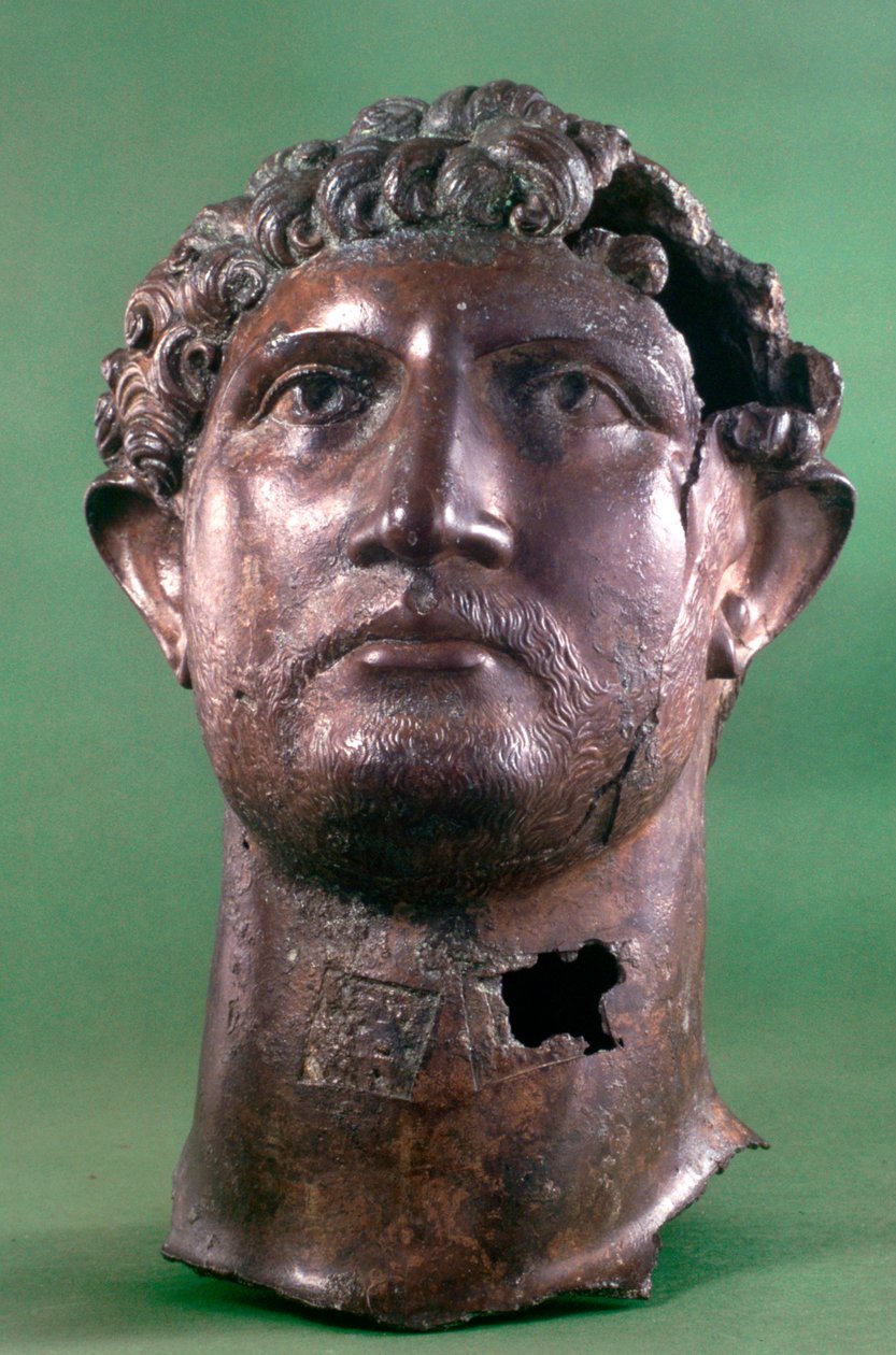 Bronze head of the Emperor Hadrian, 2nd century AD by Unbekannt